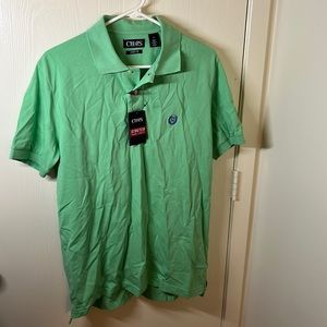 Light Green Chaps Polo Large Embroidered Logo NWT